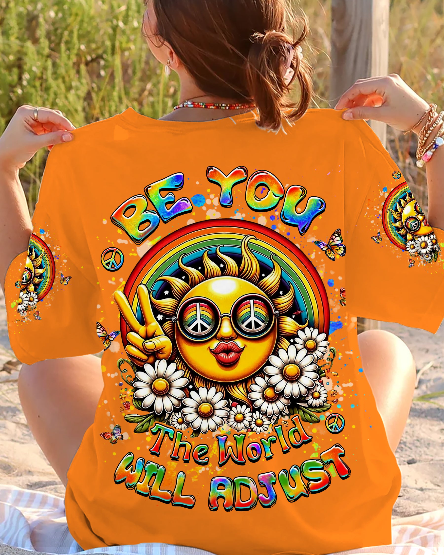 BE YOU THE WORLD WILL ADJUST SUN ALL OVER PRINT - YHKD0506241