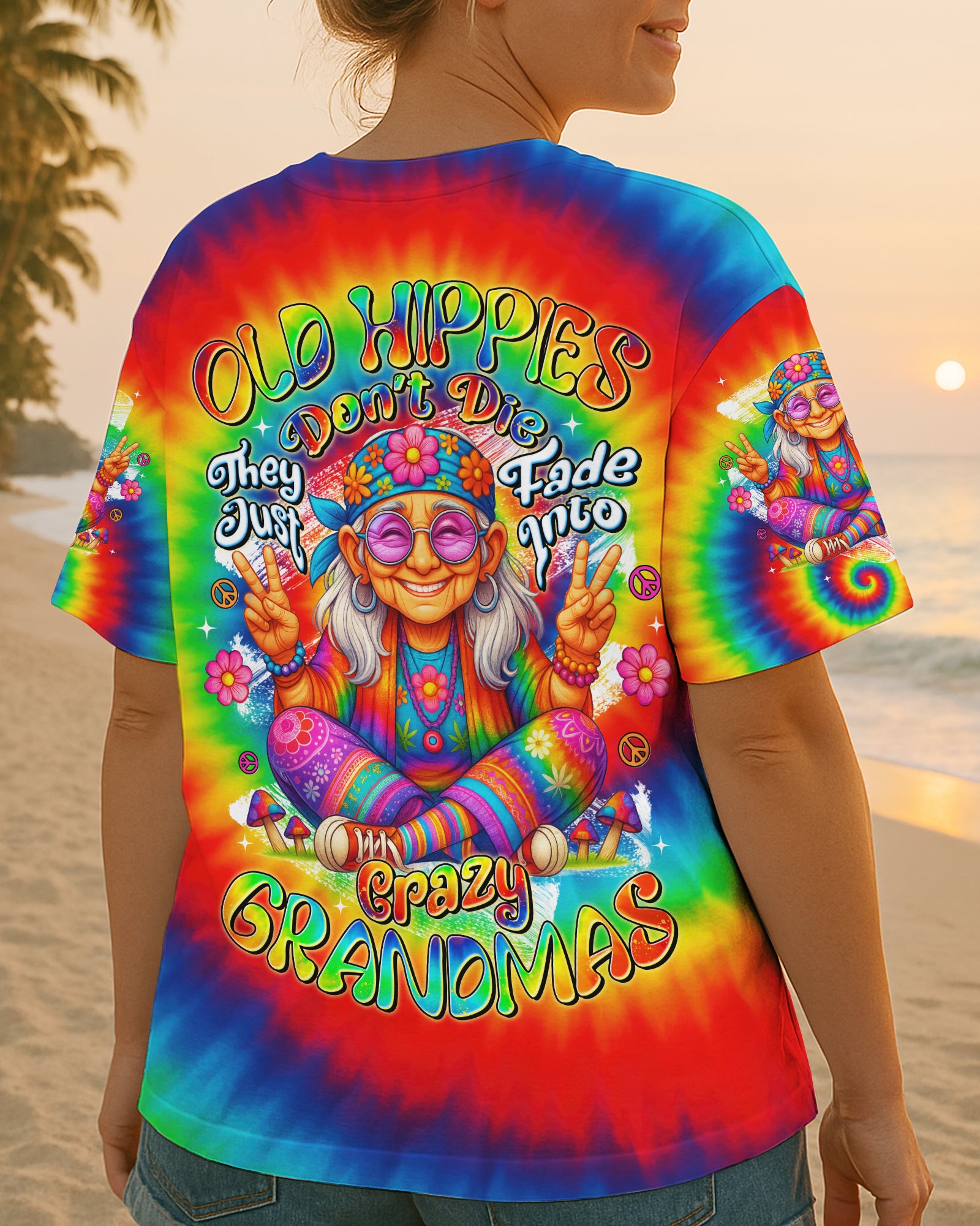 OLD HIPPIES TIE DYE ALL OVER PRINT - TYTD3006253