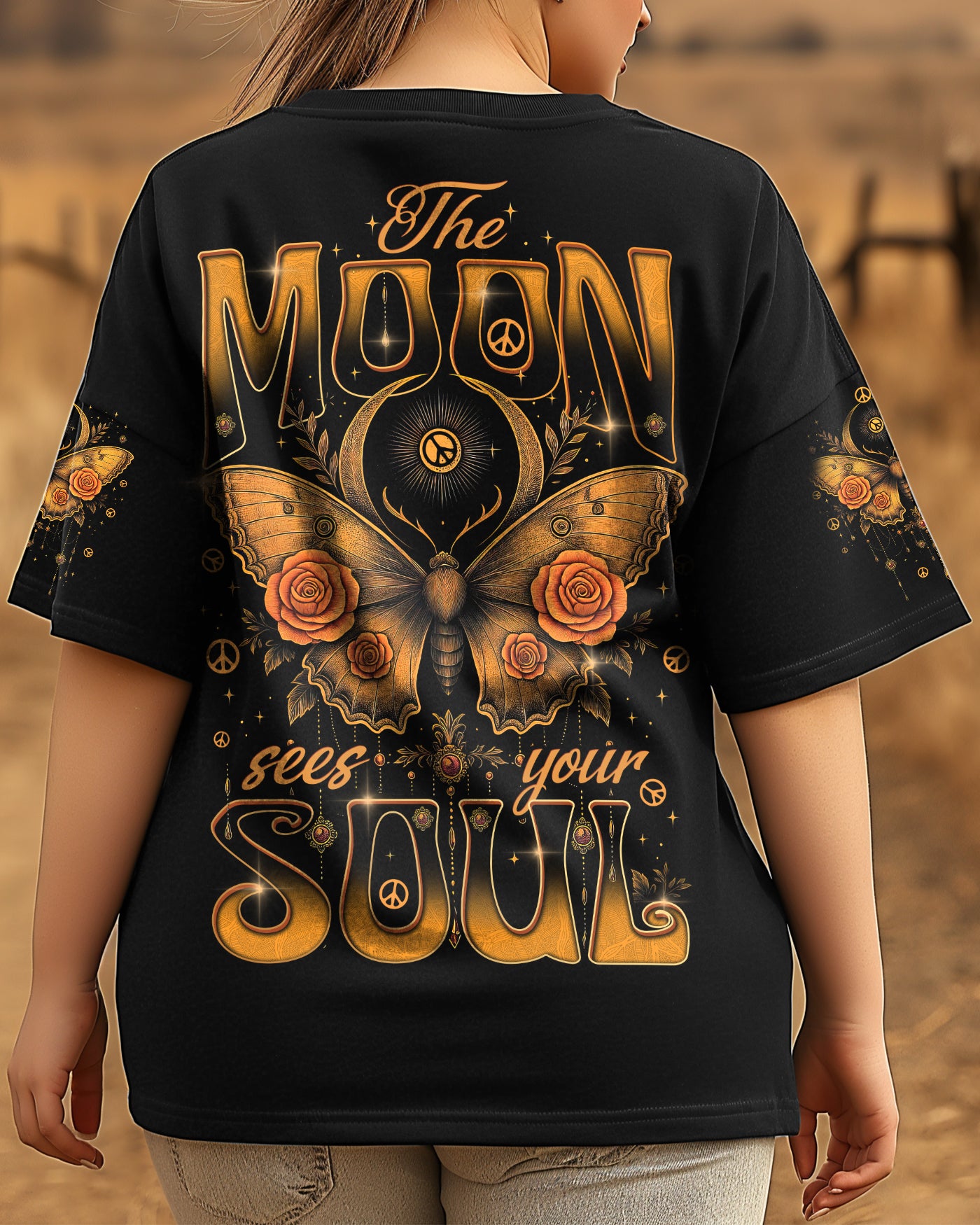 THE MOON SEES YOUR SOUL BUTTERFLY ALL OVER PRINT - TYTD1108252