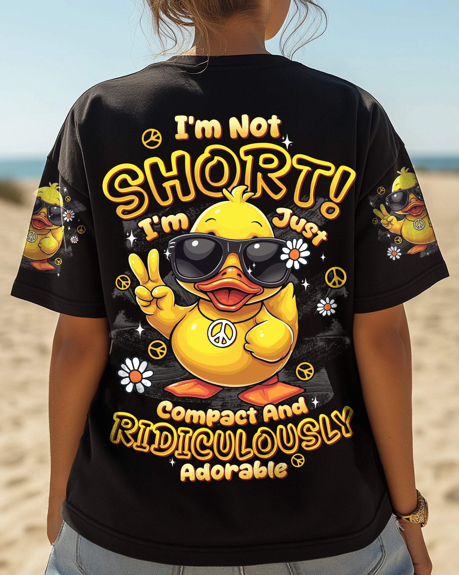 I'M NOT SHORT DUCK HIPPIE ALL OVER PRINT - TYTD0408251