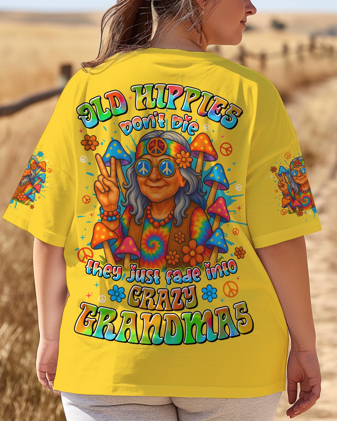 OLD HIPPIES ALL OVER PRINT - TYTD2507251
