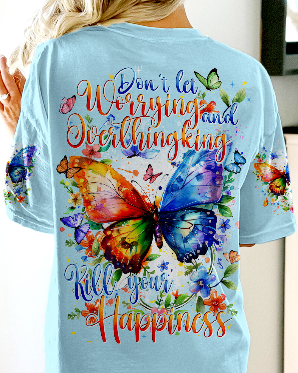 YOUR HAPPINESS BUTTERFLIES ALL OVER PRINT - TYTD0304242