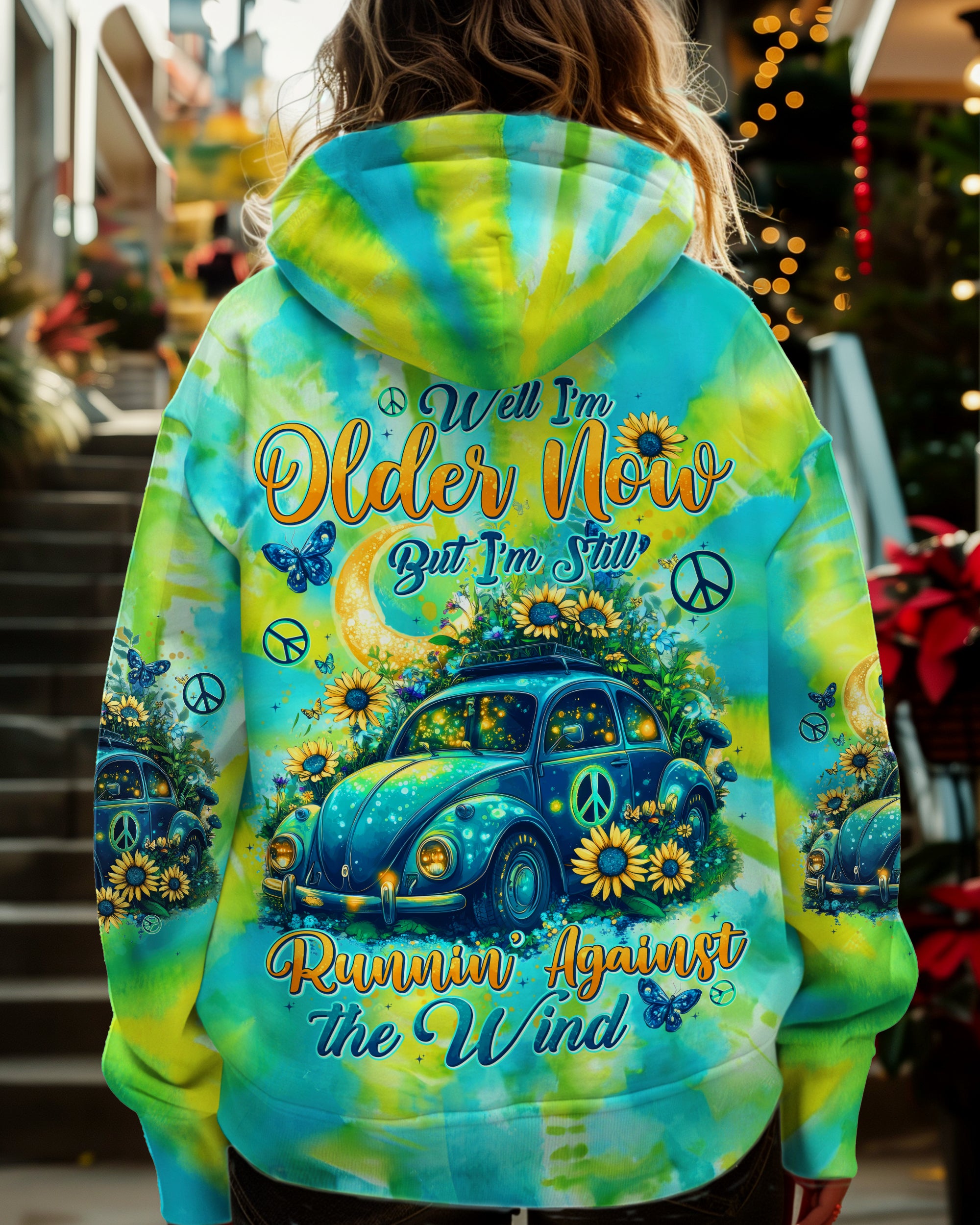 RUNNING AGAINST THE WIND BEETLE CAR TIE DYE ALL OVER PRINT - TYTD1601252