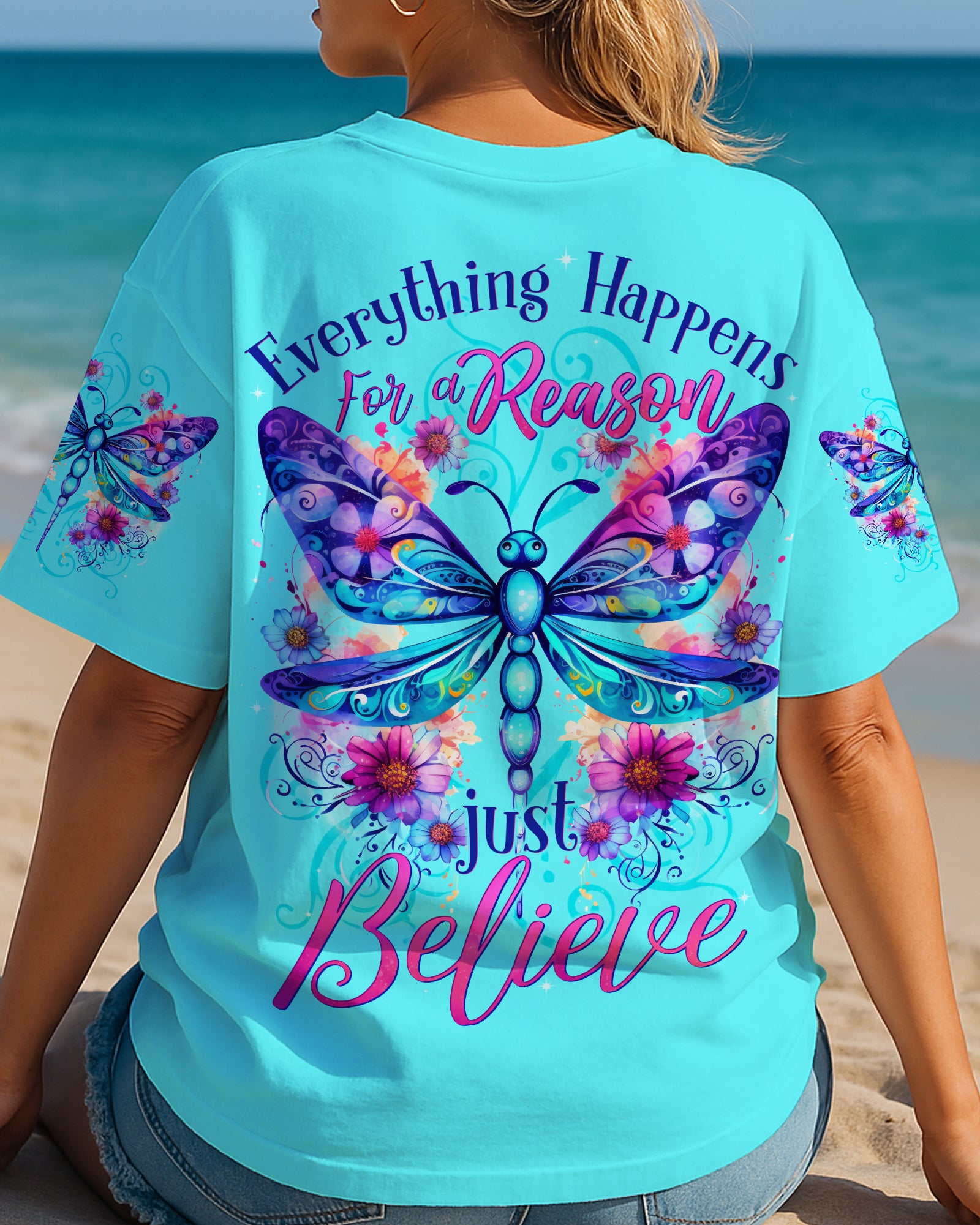 JUST BELIEVE DRAGONFLY ALL OVER PRINT - TYTD1604251