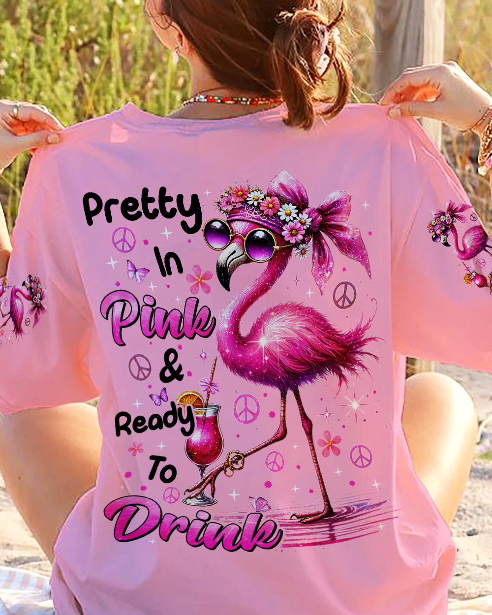 PRETTY IN PINK FLAMINGO ALL OVER PRINT - TYHI0207244