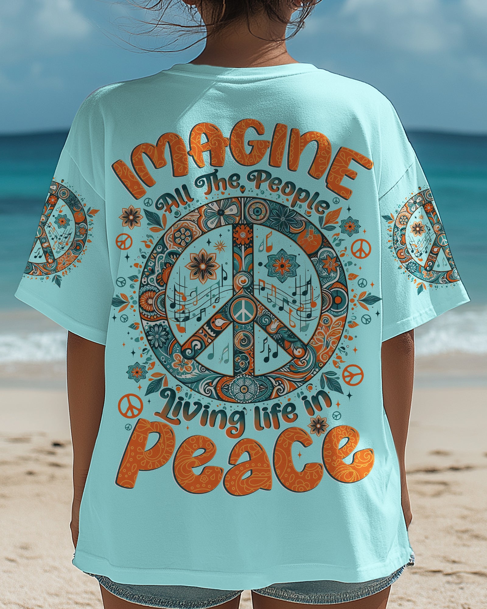 IMAGINE ALL THE PEOPLE LIVING LIFE IN PEACE ALL OVER PRINT - TYTD3007251