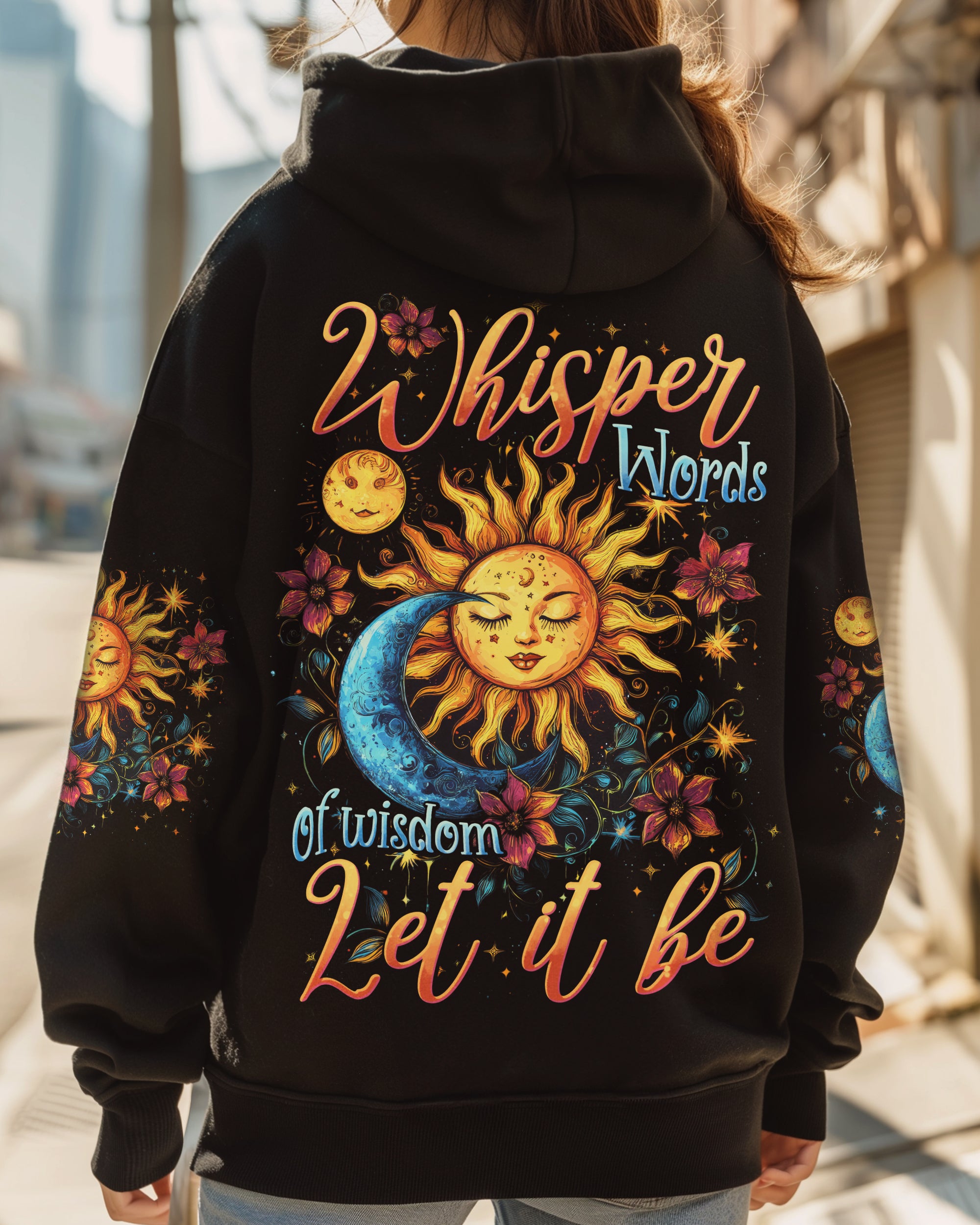 WHISPER WORDS OF WISDOM LET IT BE SUN AND MOON ALL OVER PRINT - TYTD0912242