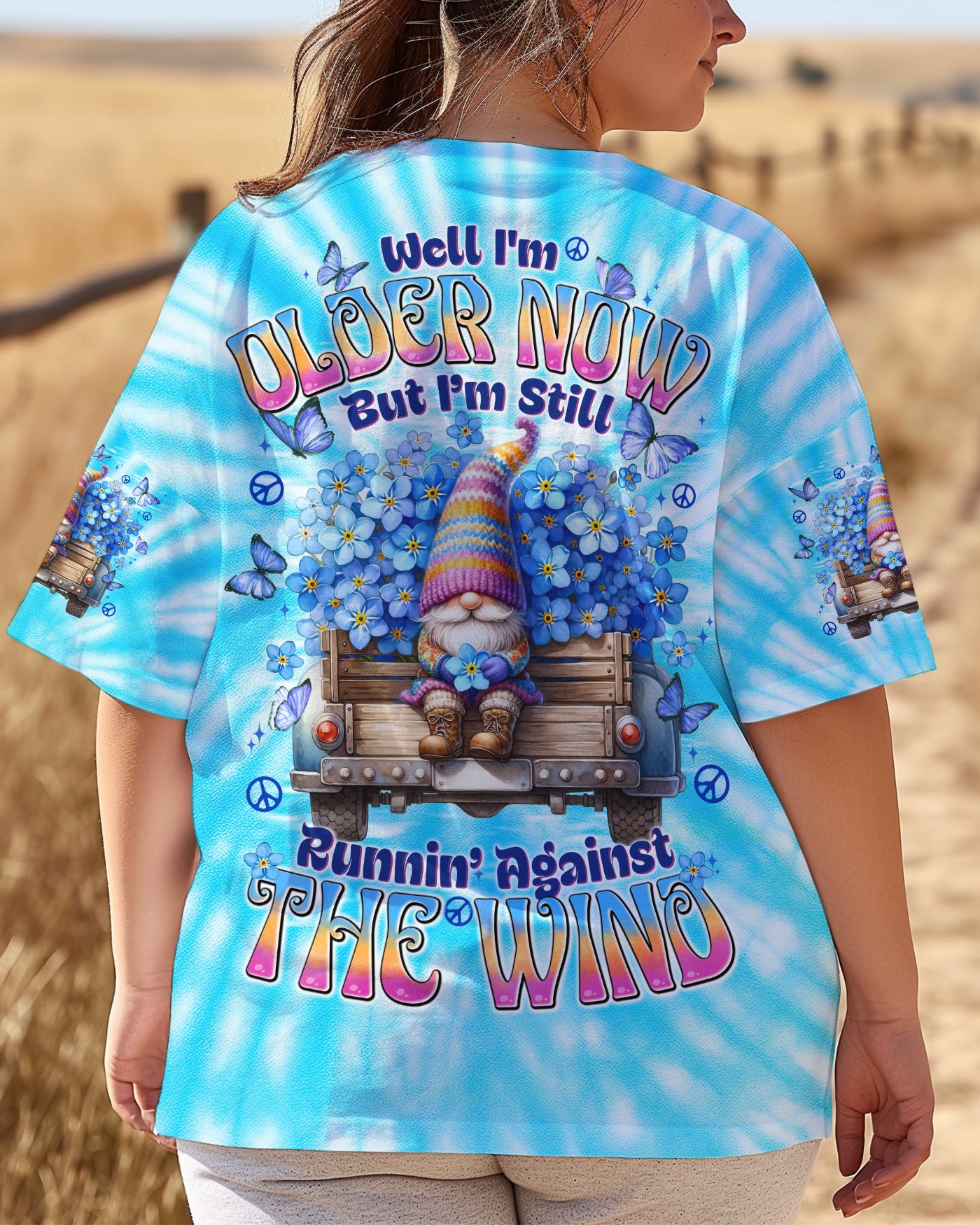 RUNNING AGAISNT THE WIND TIE DYE ALL OVER PRINT - TYTD1208251