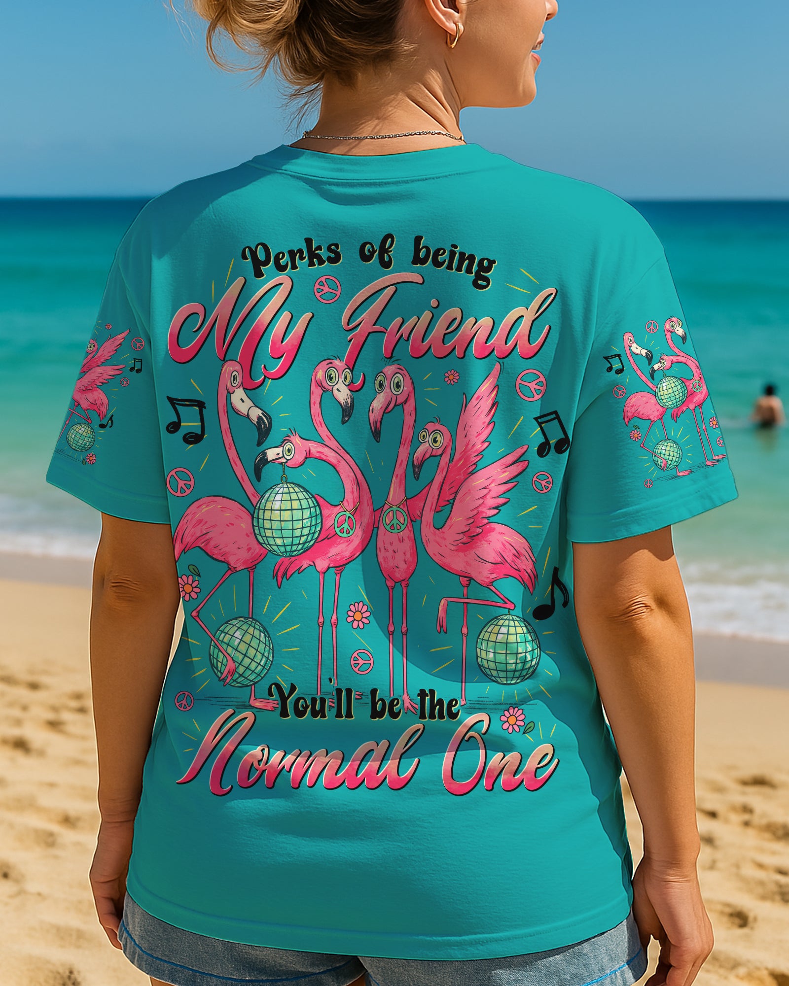 PERKS OF BEING MY FRIEND FLAMINGO ALL OVER PRINT - TYTD1404252