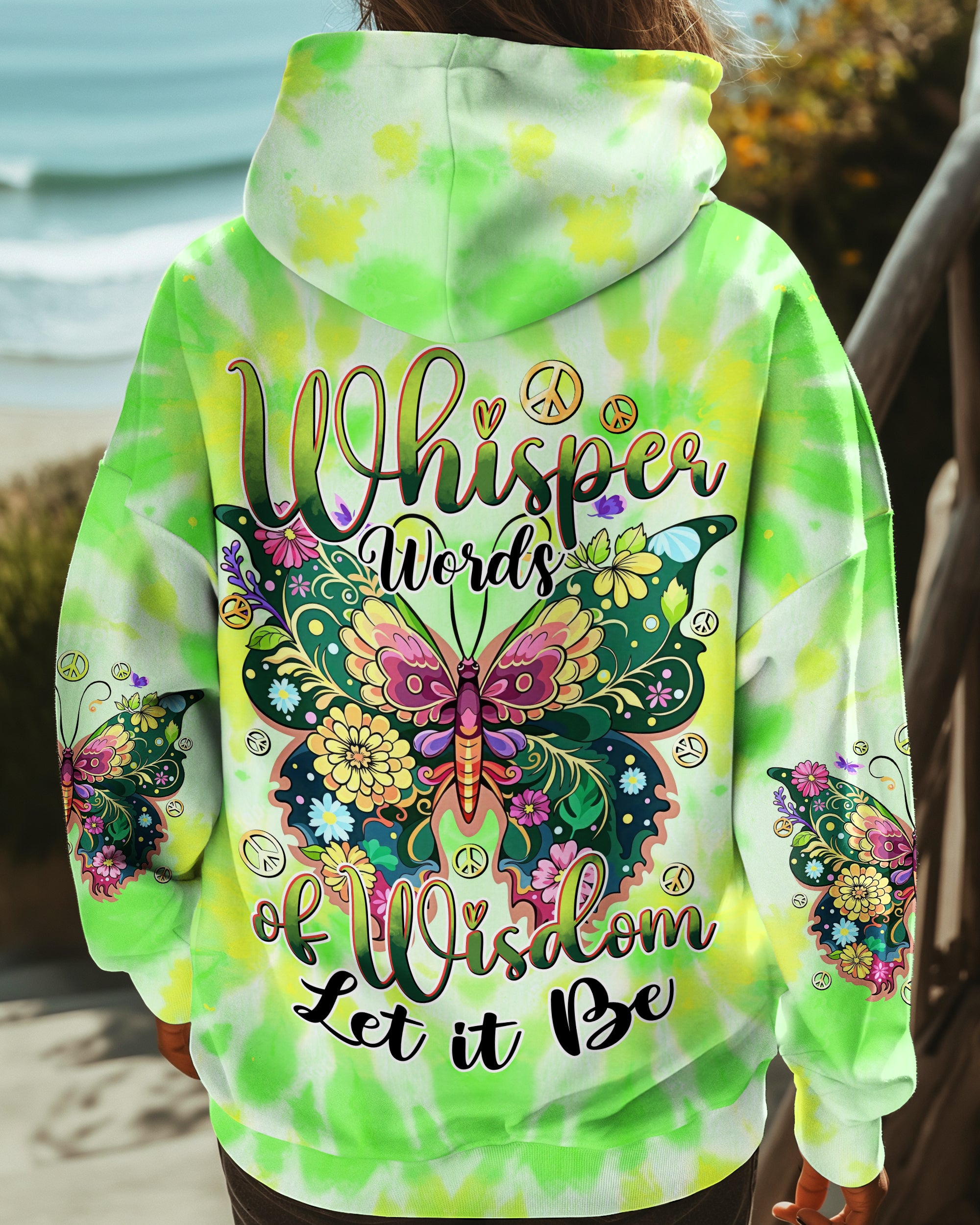 WHISPER WORDS OF WISDOM LET IT BE BUTTERFLY ALL OVER PRINT - TYTD2712242