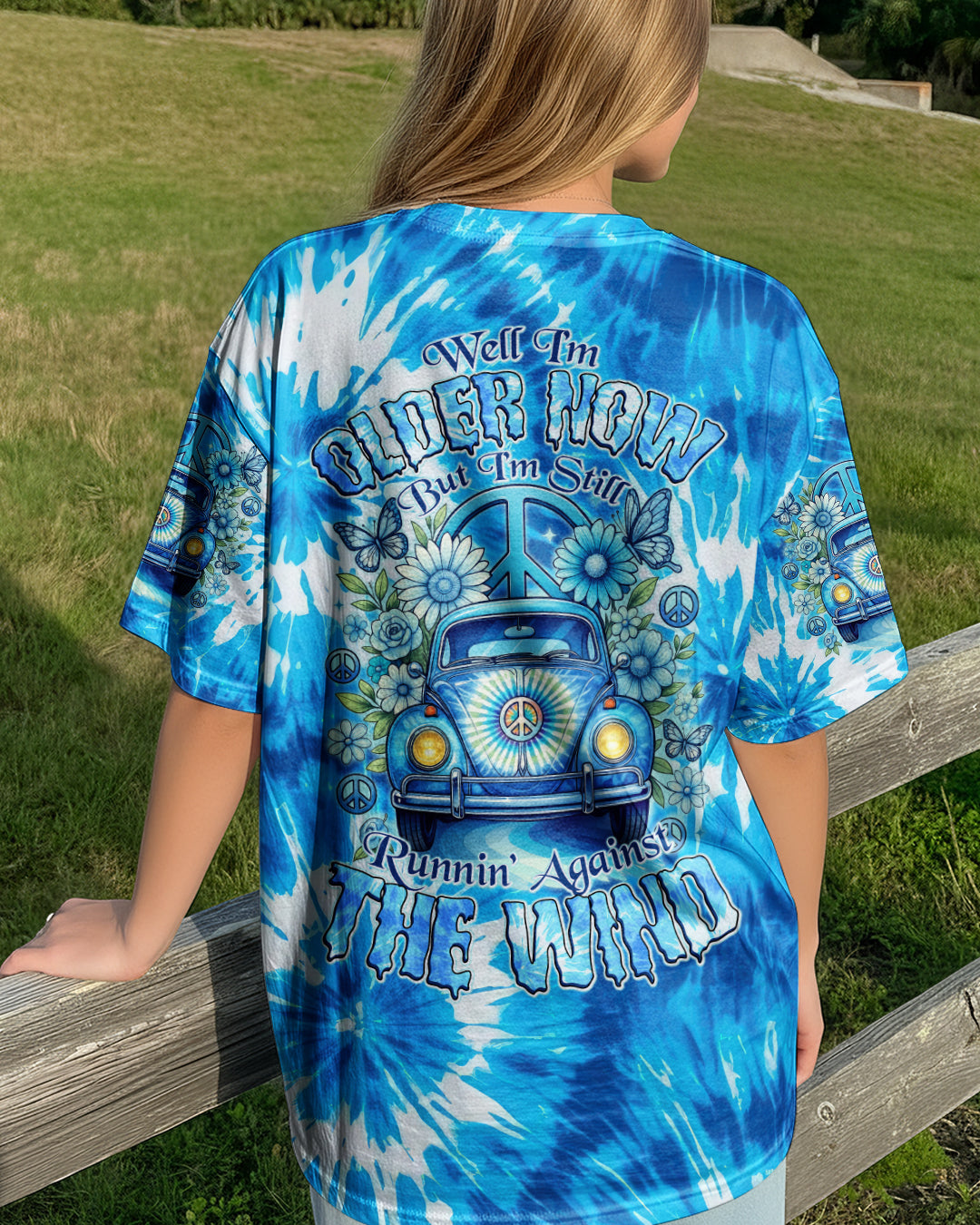 RUNNING AGAINST THE WIND CAR TIE DYE ALL OVER PRINT - TYTD2811252