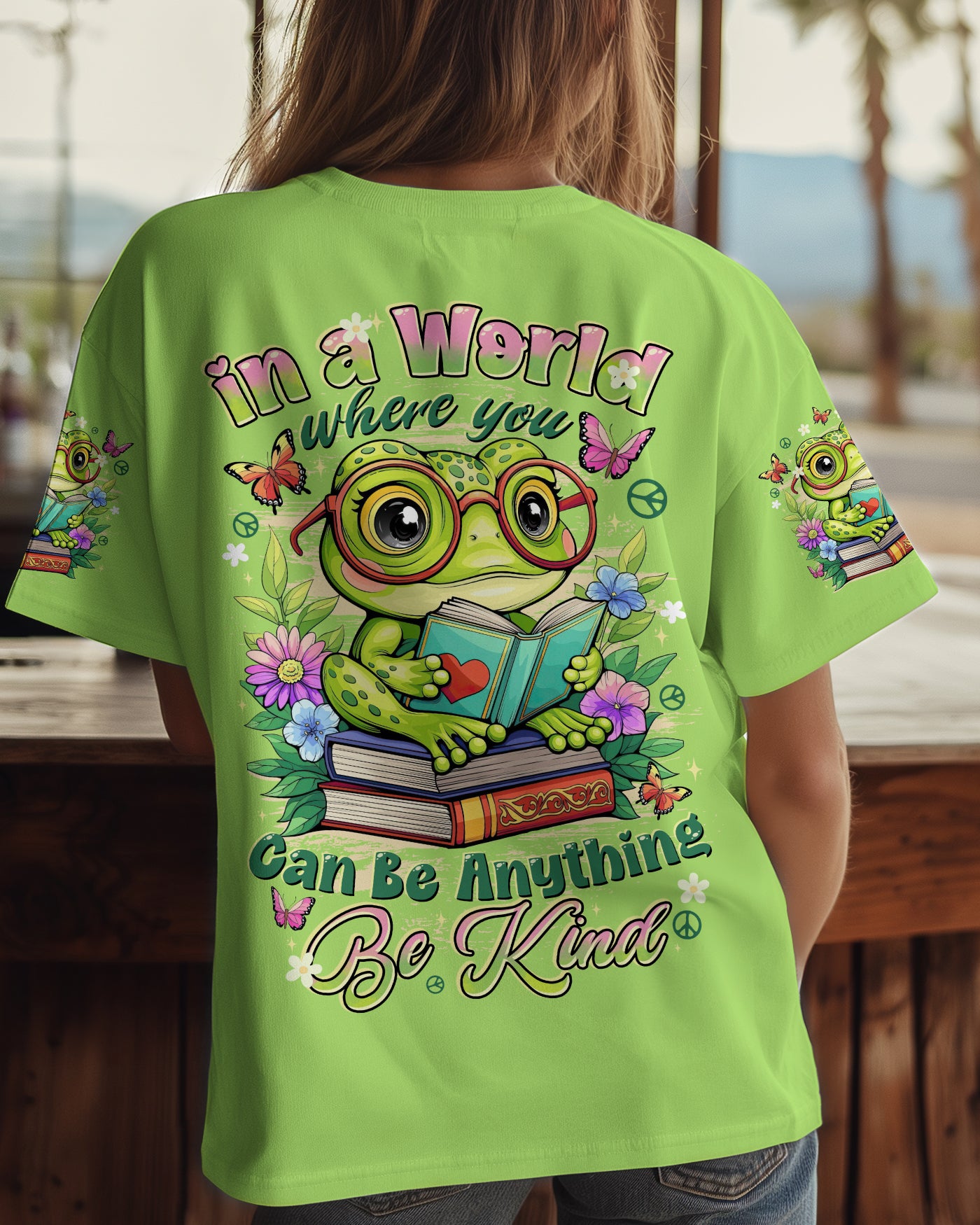 BE KIND FROG ALL OVER PRINT - TYTD1009251
