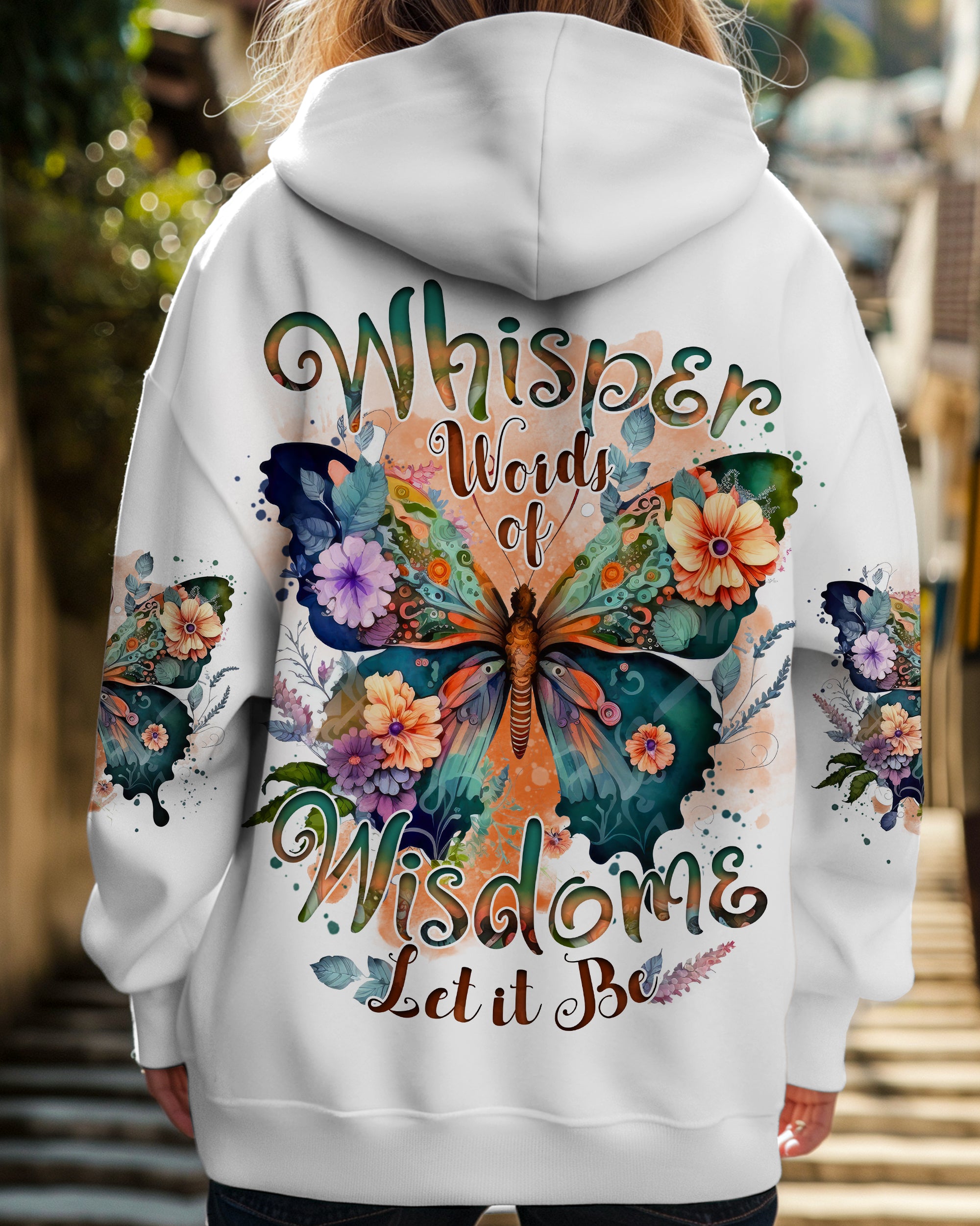 WHISPER WORDS OF WISDOM LET IT BE BUTTERFLY ALL OVER PRINT - TYTD1812241
