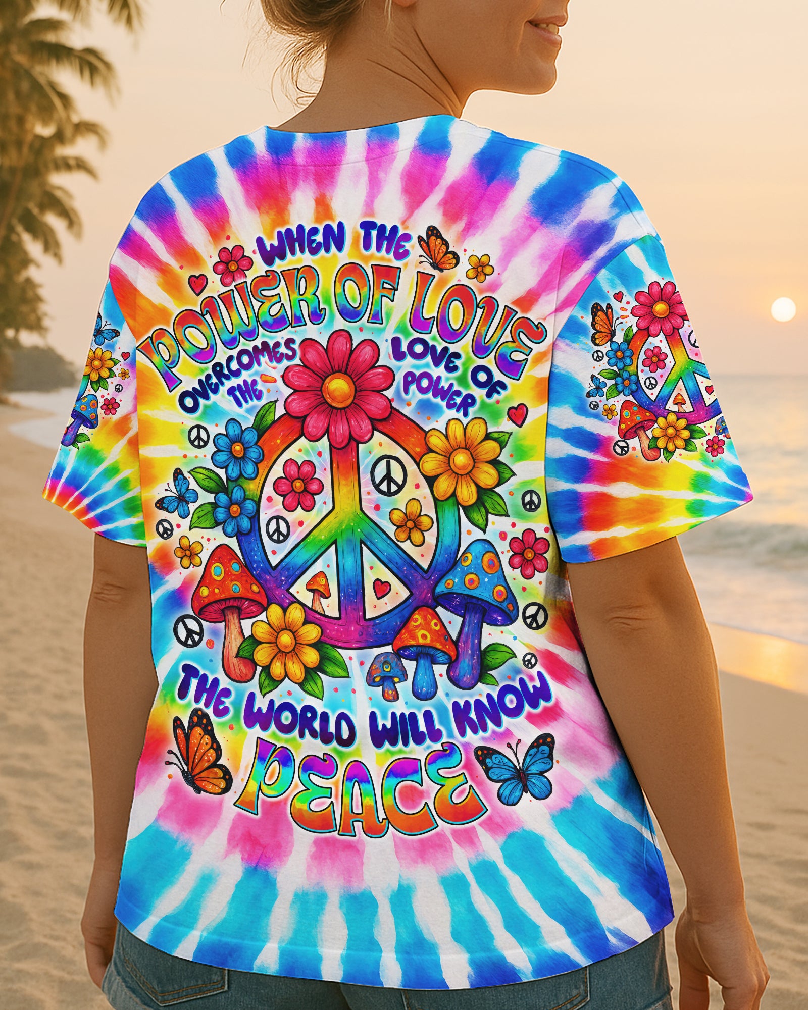 THE WORLD WILL KNOW PEACE ALL OVER PRINT - TYTD0406253