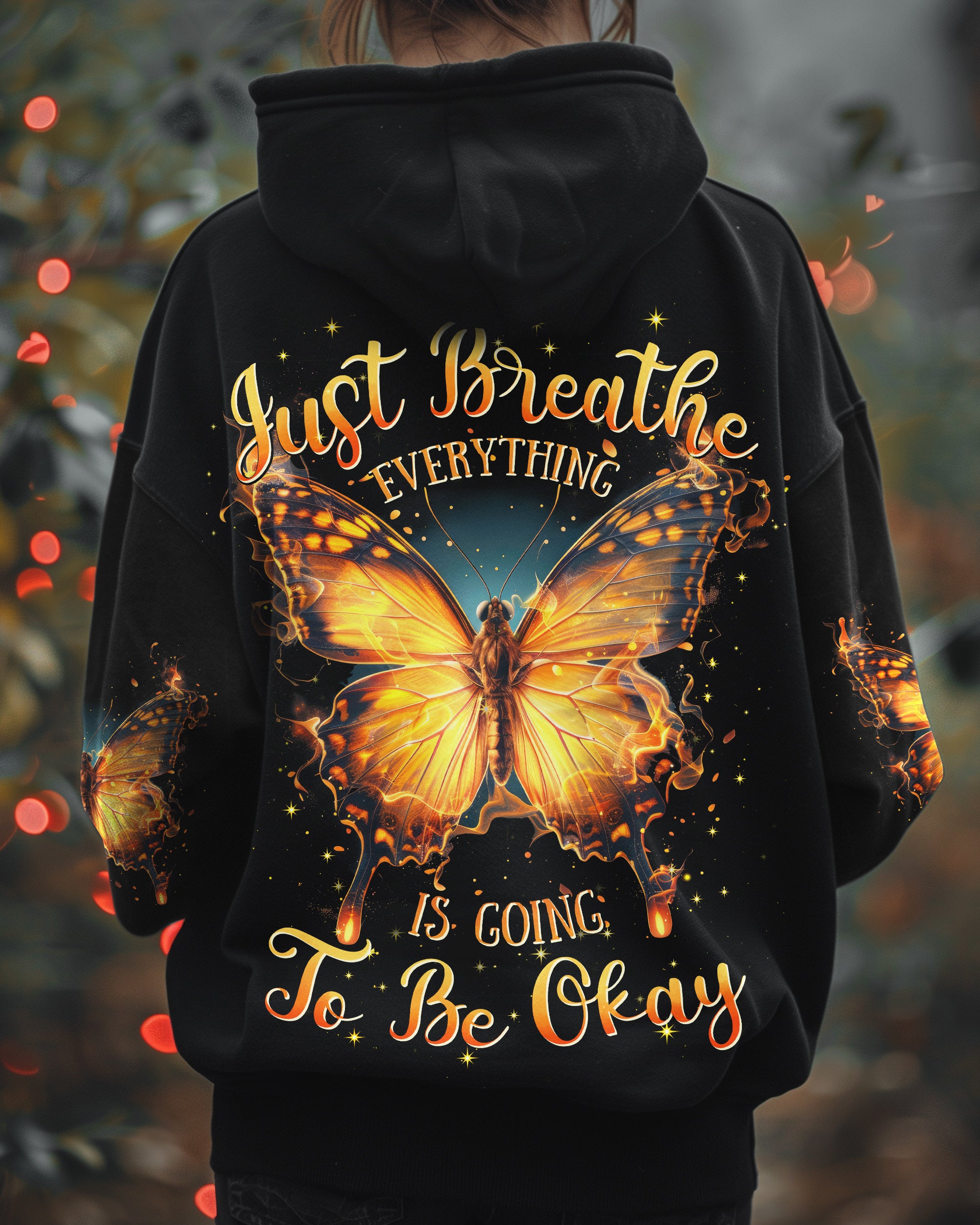 JUST BREATHE BUTTERFLY ALL OVER PRINT - TYTD1911242
