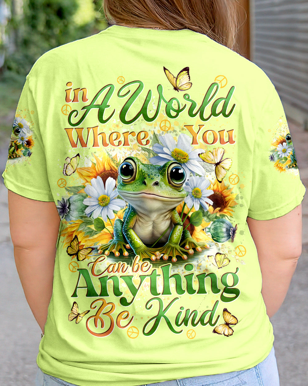 BE KIND FROG ALL OVER PRINT - TYTD2903246