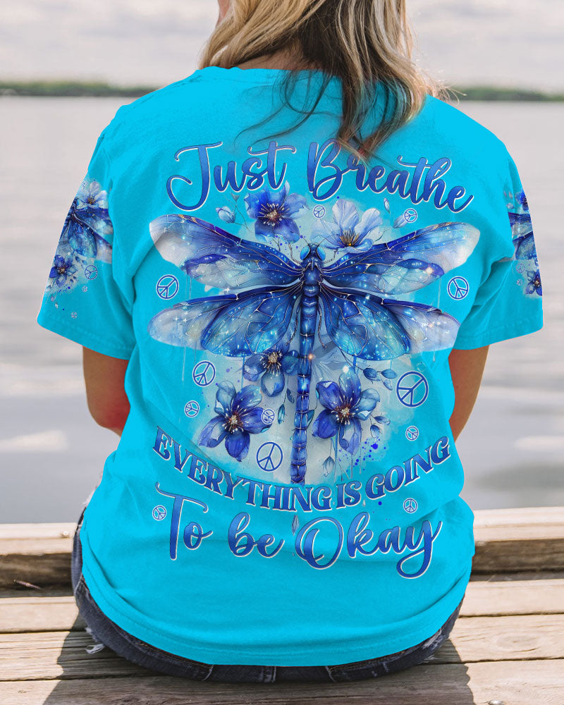 JUST BREATHE DRAGONFLY ALL OVER PRINT - TYHI2803243