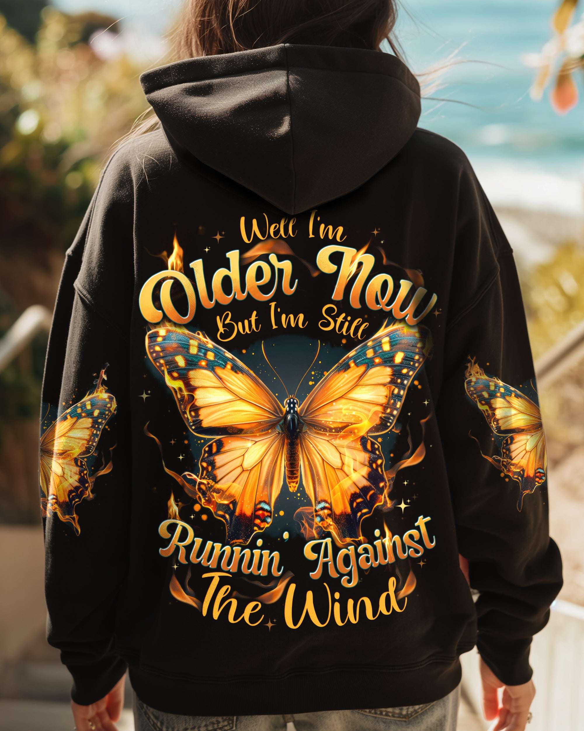 RUNNING AGAINST THE WIND BUTTERFLY ALL OVER PRINT - TYTD2611242