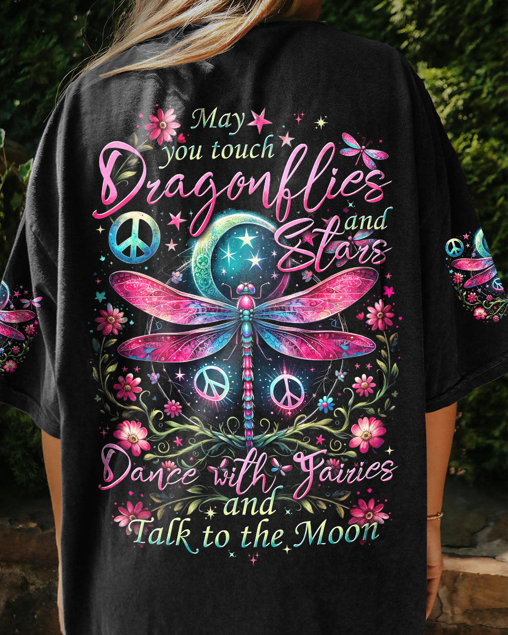 MAY YOU TOUCH DRAGONFLIES AND STARS ALL OVER PRINT - TYTD2504245