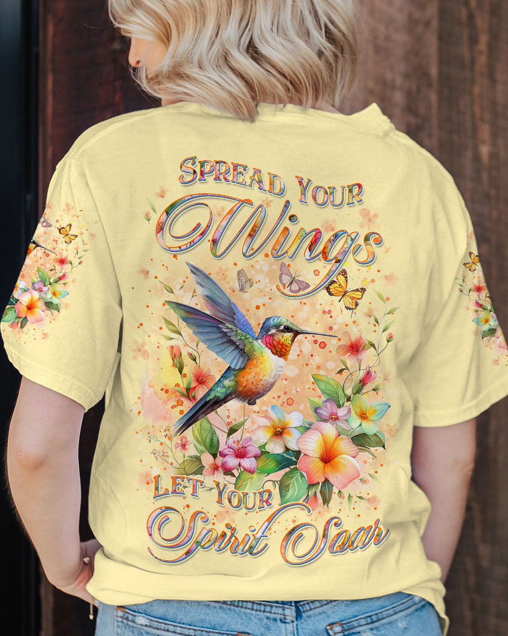 SPREAD YOUR WINGS LET YOUR SPIRIT SOAR ALL OVER PRINT - YHKD1503242