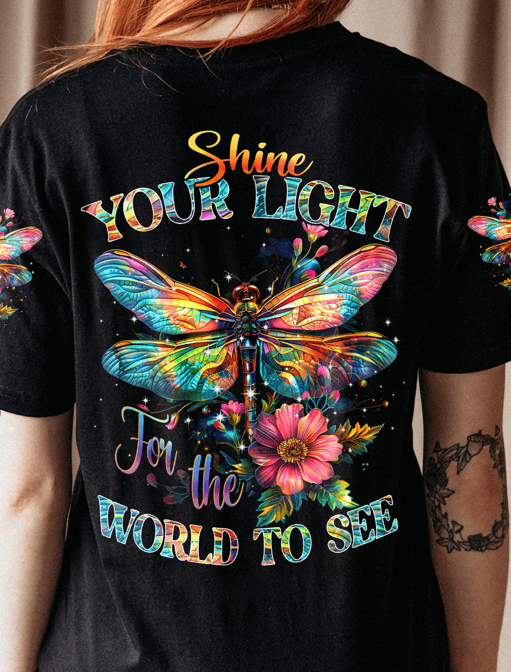 SHINE YOUR LIGHT FOR THE WORLD TO SEE DRAGONFLY ALL OVER PRINT - TYHI2003242
