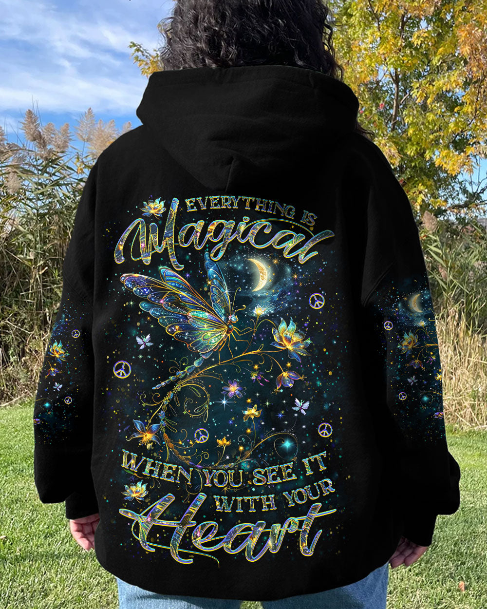 EVERYTHING IS MAGICAL WHEN YOU SEE IT DRAGONFLY ALL OVER PRINT - YHKD1603242