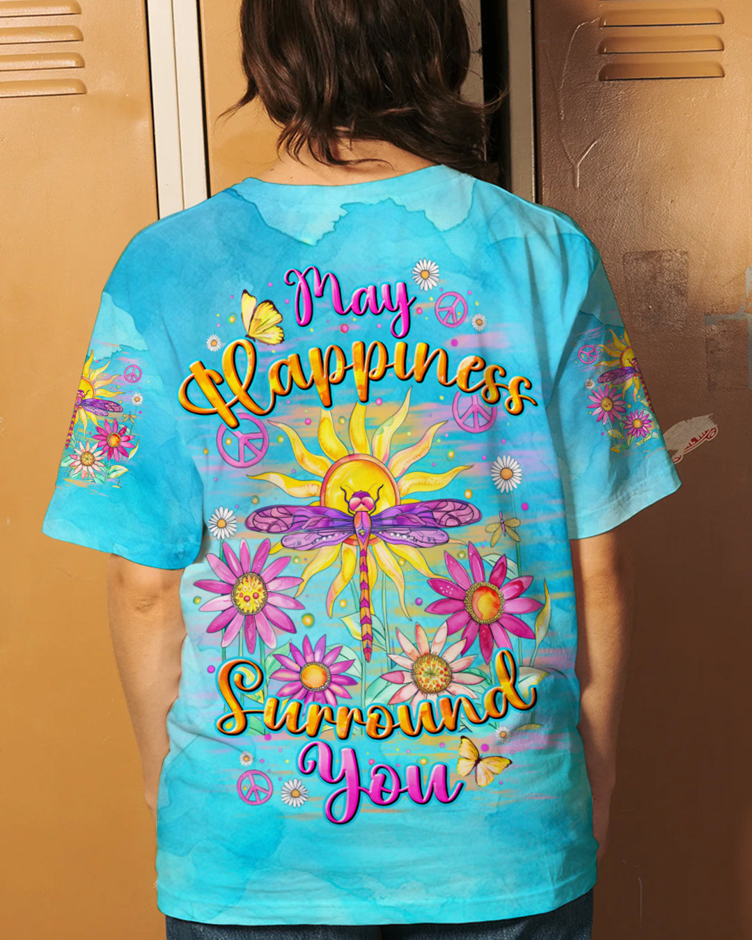 MAY HAPPINESS SURROUND YOU DRAGONFLY ALL OVER PRINT - TYHI2207241