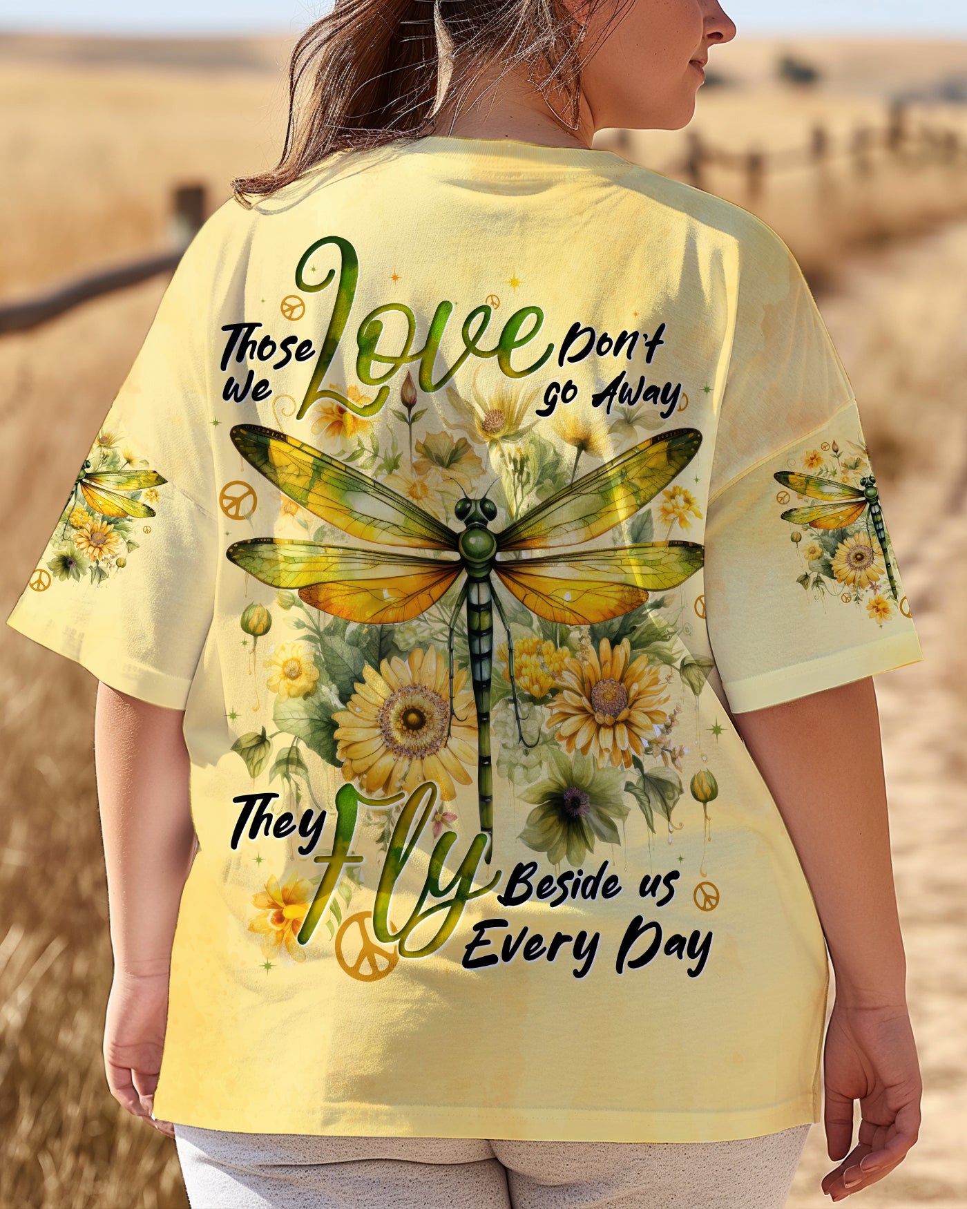 THOSE WE LOVE DON'T GO AWAY DRAGONFLY ALL OVER PRINT - TYTD1403252