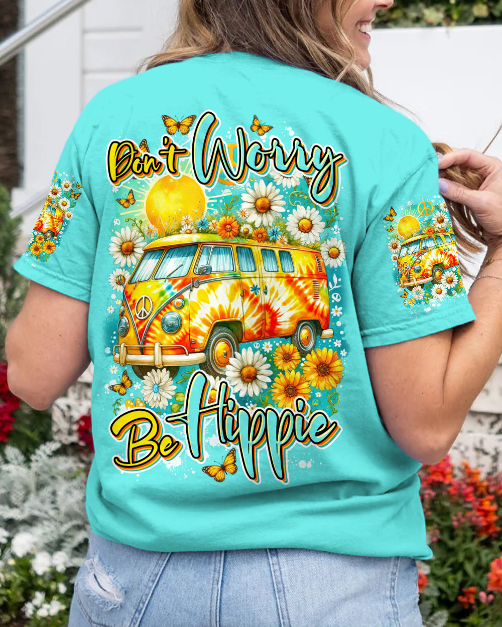 DON'T WORRY BE HIPPIE ALL OVER PRINT - TYTD1305244