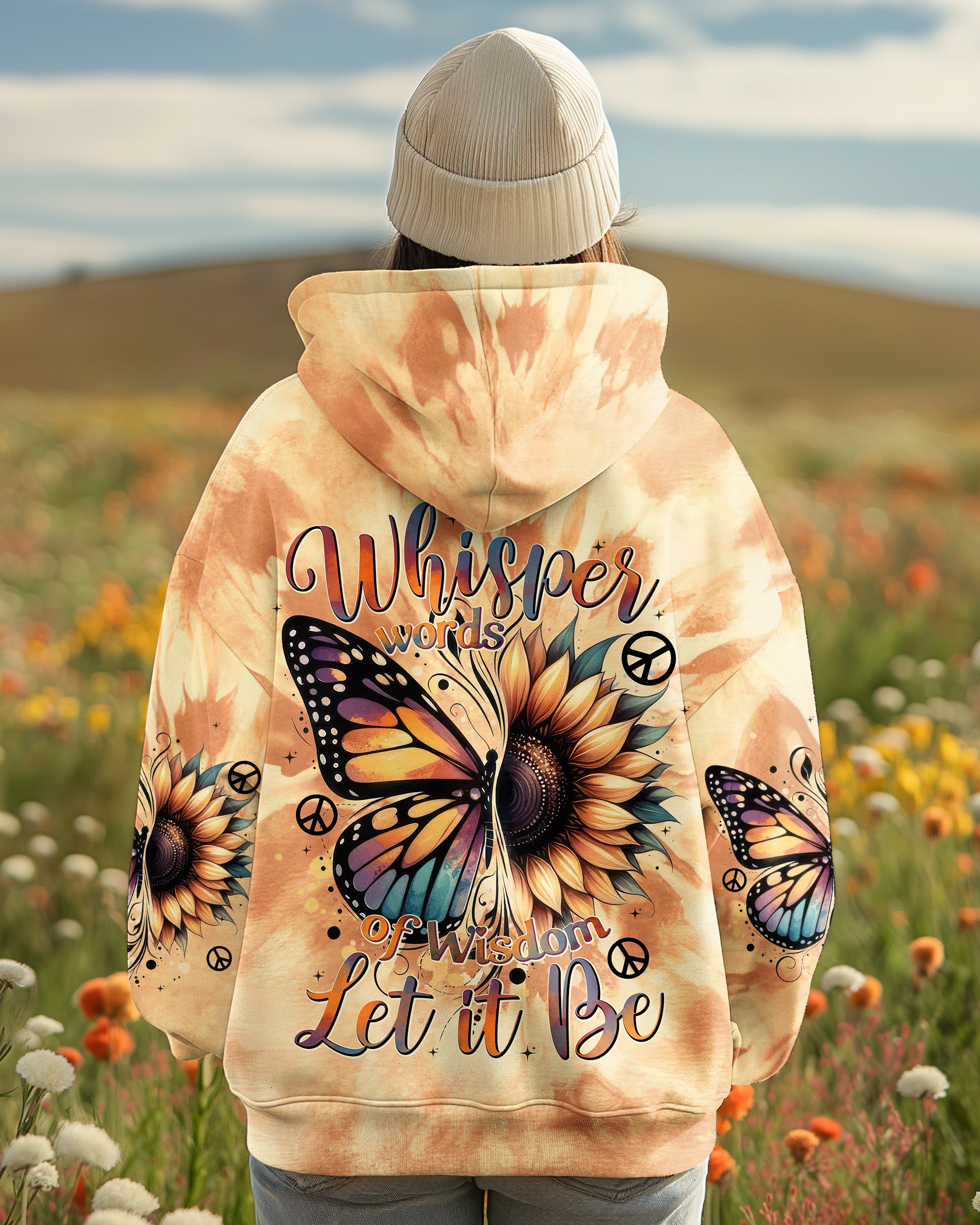 WHISPER WORDS OF WISDOM LET IT BE TIE DYE ALL OVER PRINT - TYTD1501252
