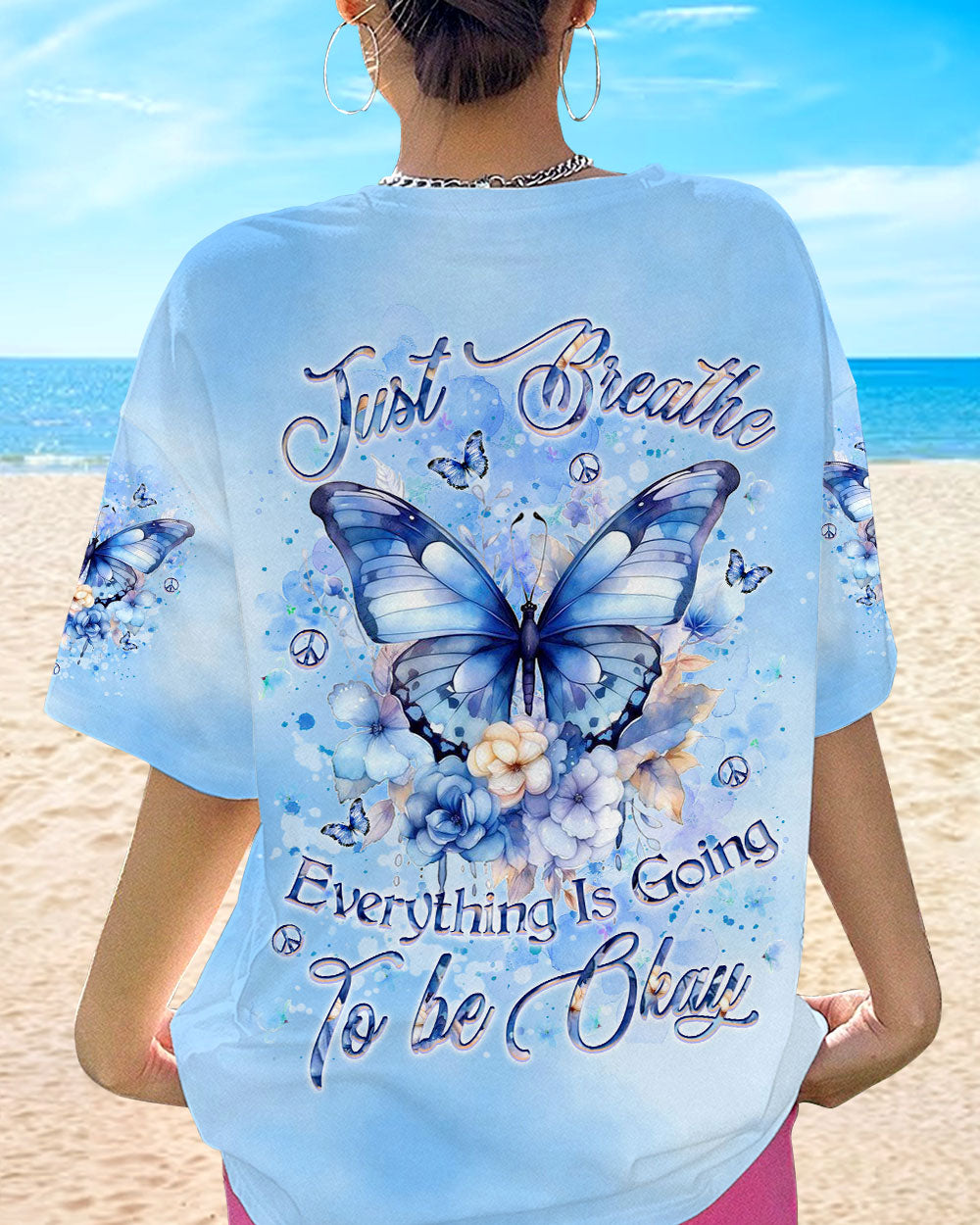 JUST BREATHE BUTTERFLY ALL OVER PRINT - YHKD1803242