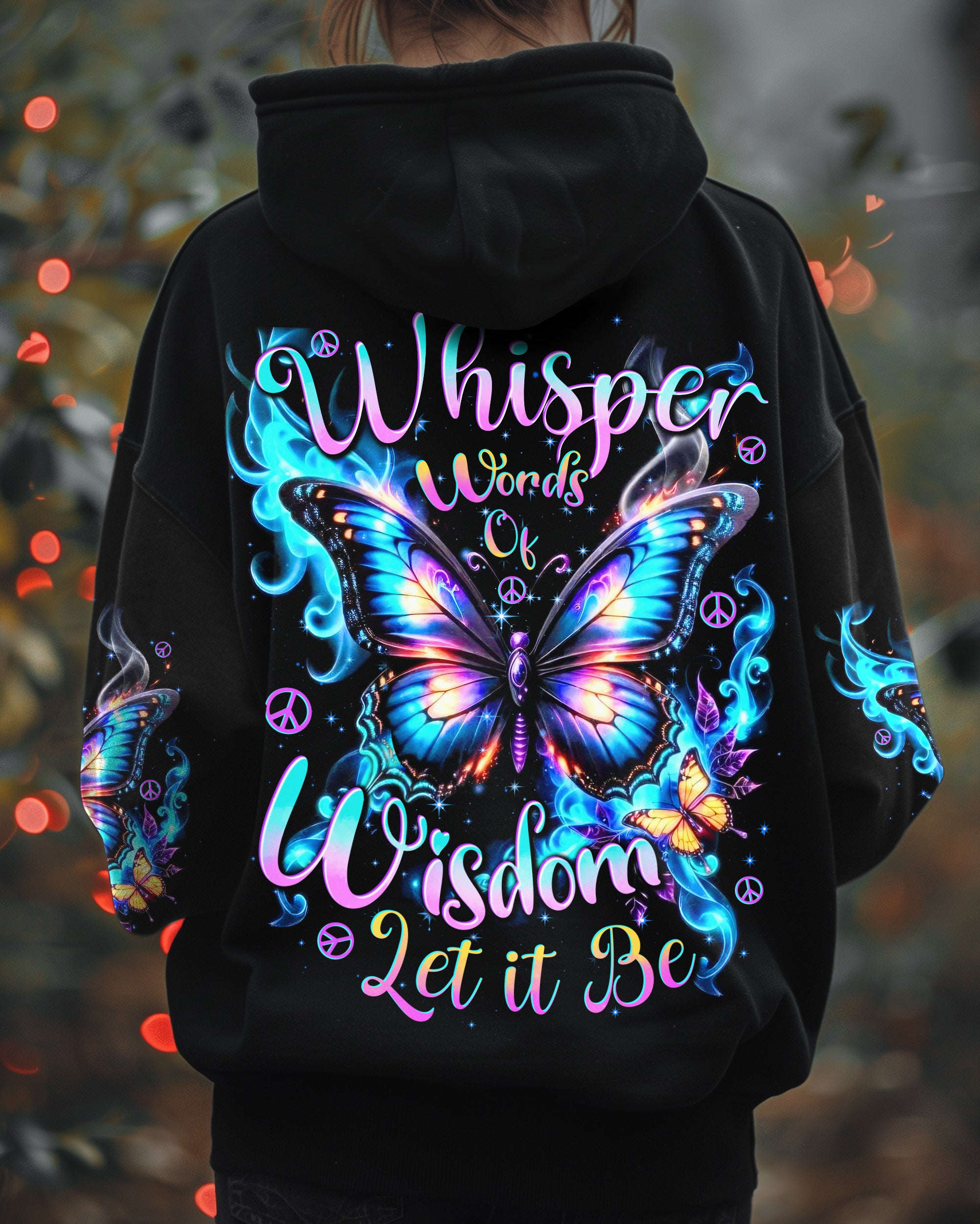 WHISPER WORDS OF WISDOM LET IT BE BUTTERFLY ALL OVER PRINT - TYTD0111242
