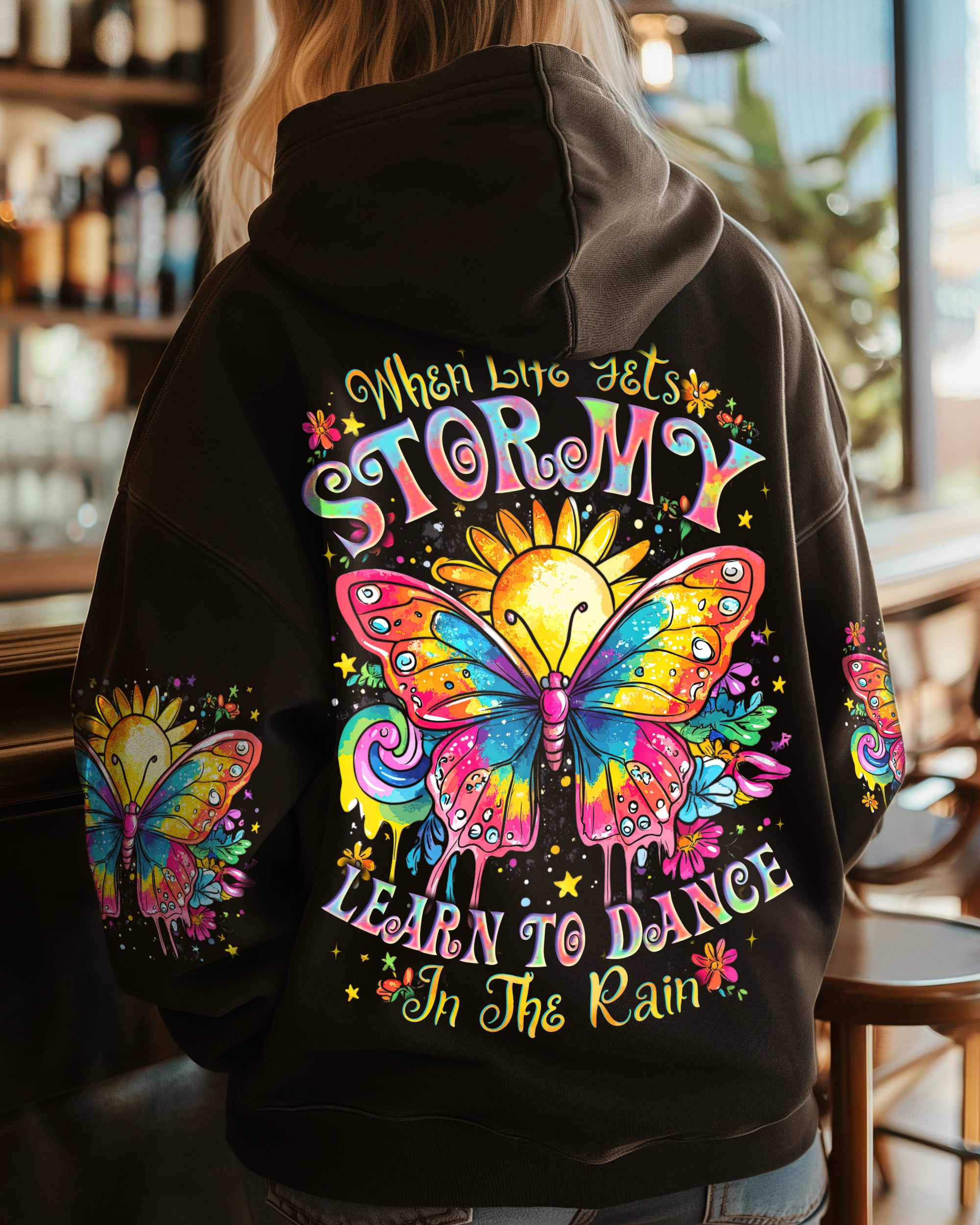 DANCE IN THE RAIN BUTTERFLY ALL OVER PRINT - TYTD2708242