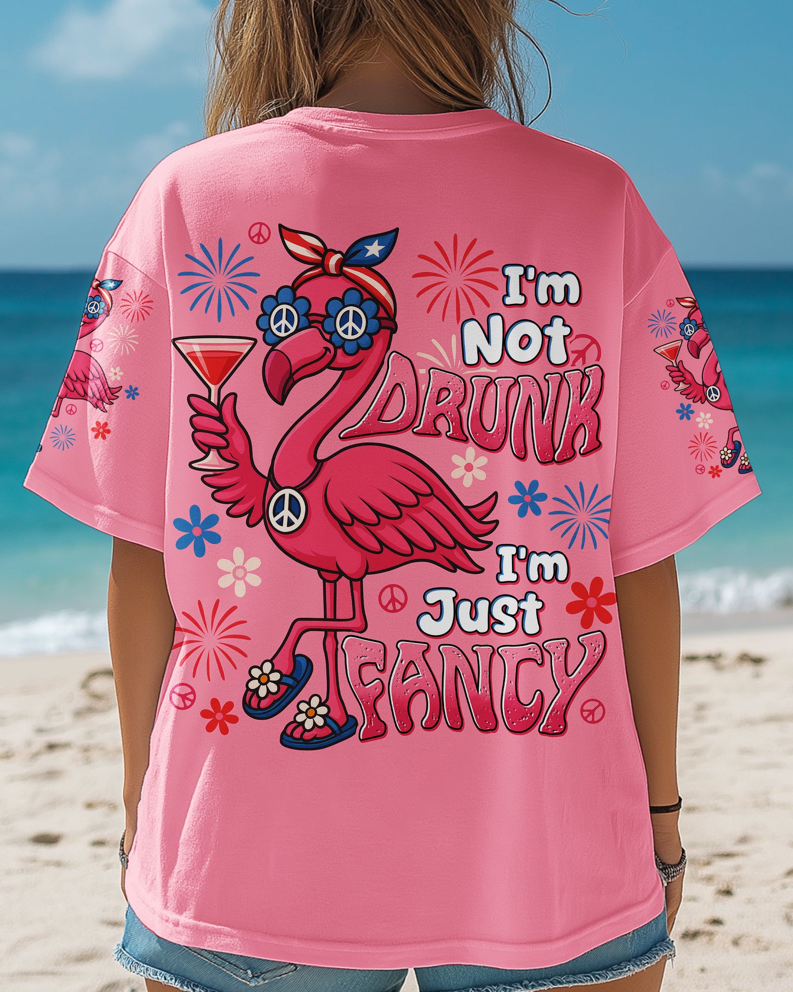 I'M JUST FANCY FLAMINGO ALL OVER PRINT - TYTD0206253