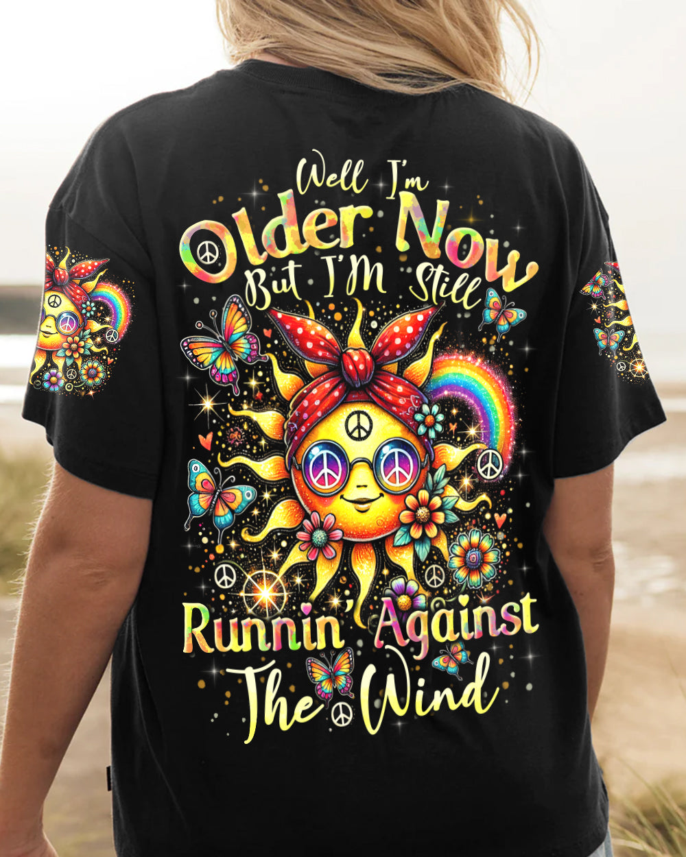 RUNNING AGAINST THE WIND HIPPIE SUN ALL OVER PRINT - TYTD2606244