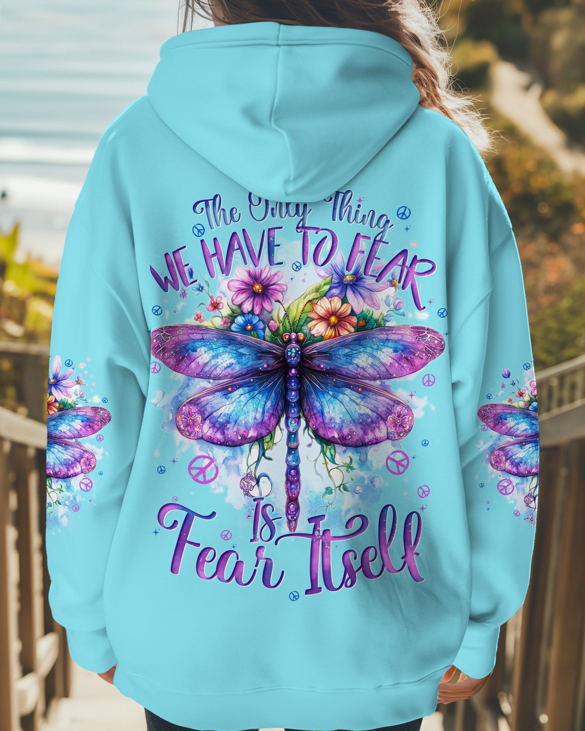 THE ONLY THING WE HAVE TO FEAR IS FEAR ITSELF DRAGONFLY ALL OVER PRINT - TYTD2609243