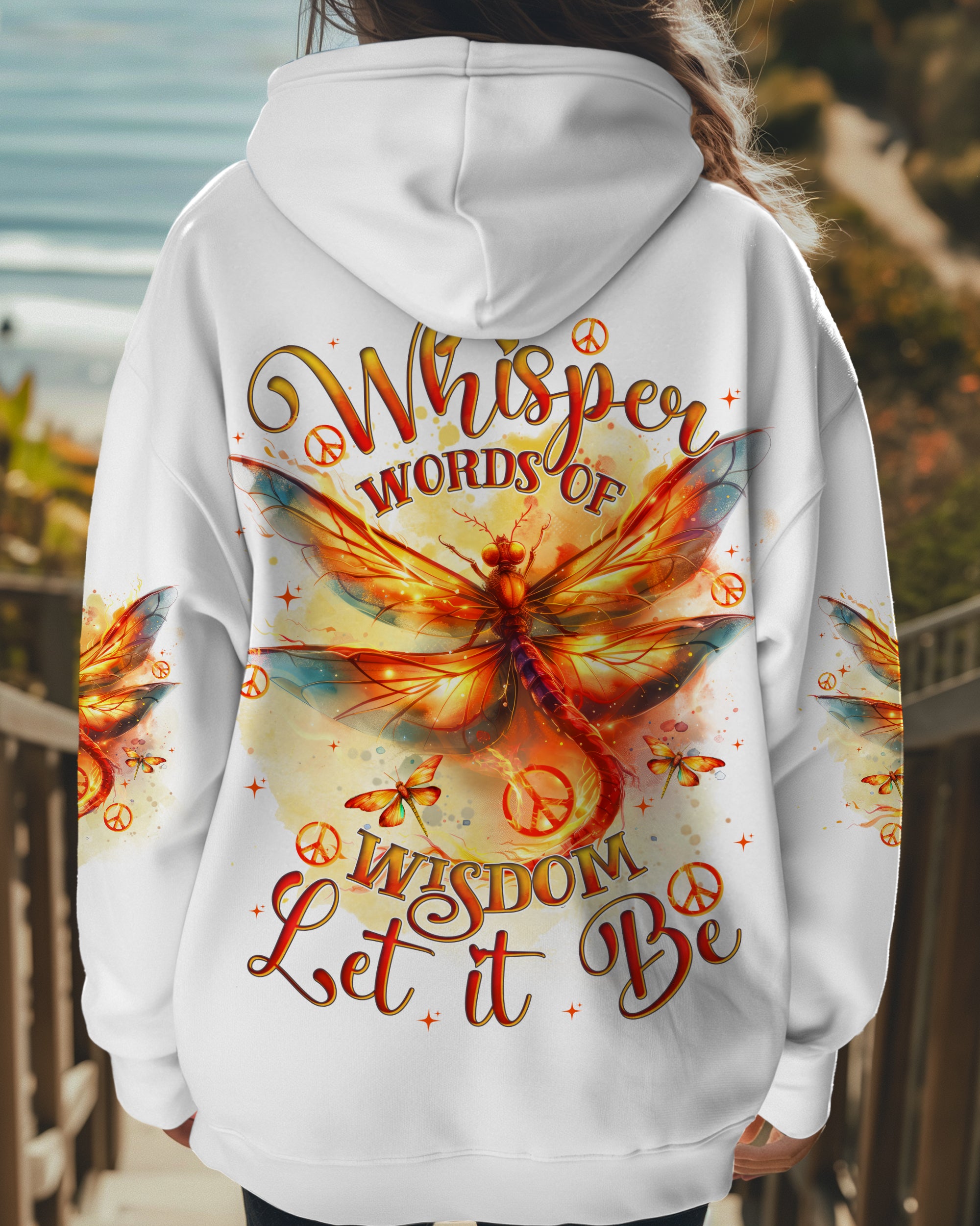 WHISPER WORDS OF WISDOM LET IT BE DRAGONFLY ALL OVER PRINT - TYTD0511241
