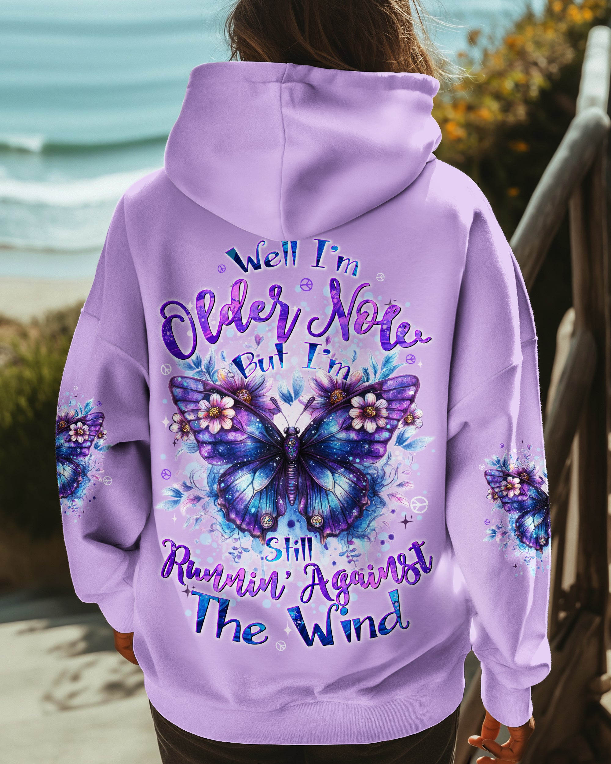RUNNING AGAINST THE WIND BUTTERFLY ALL OVER PRINT - TYTD1309243