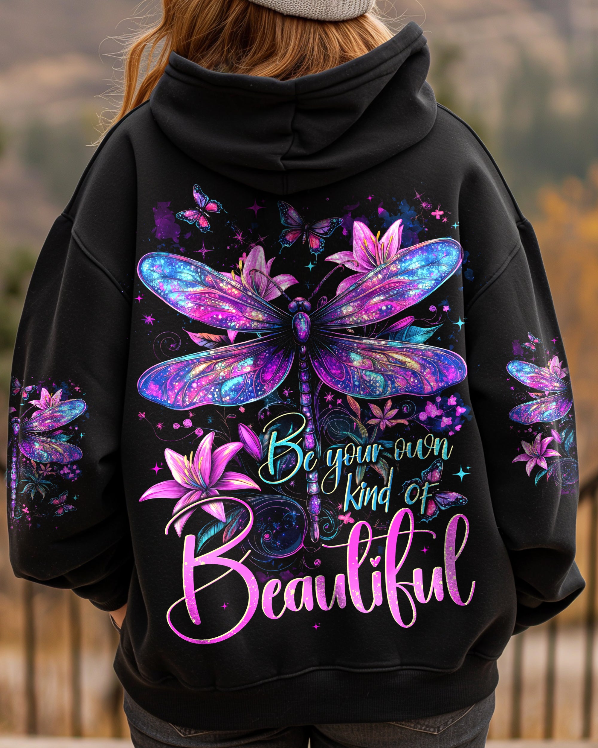 BE YOUR OWN KIND OF BEAUTIFUL DRAGONFLY ALL OVER PRINT - TYTD2702252