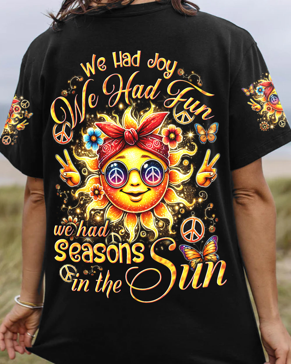 WE HAD SEASONS IN THE SUN HIPPIE ALL OVER PRINT - TYTD1007242