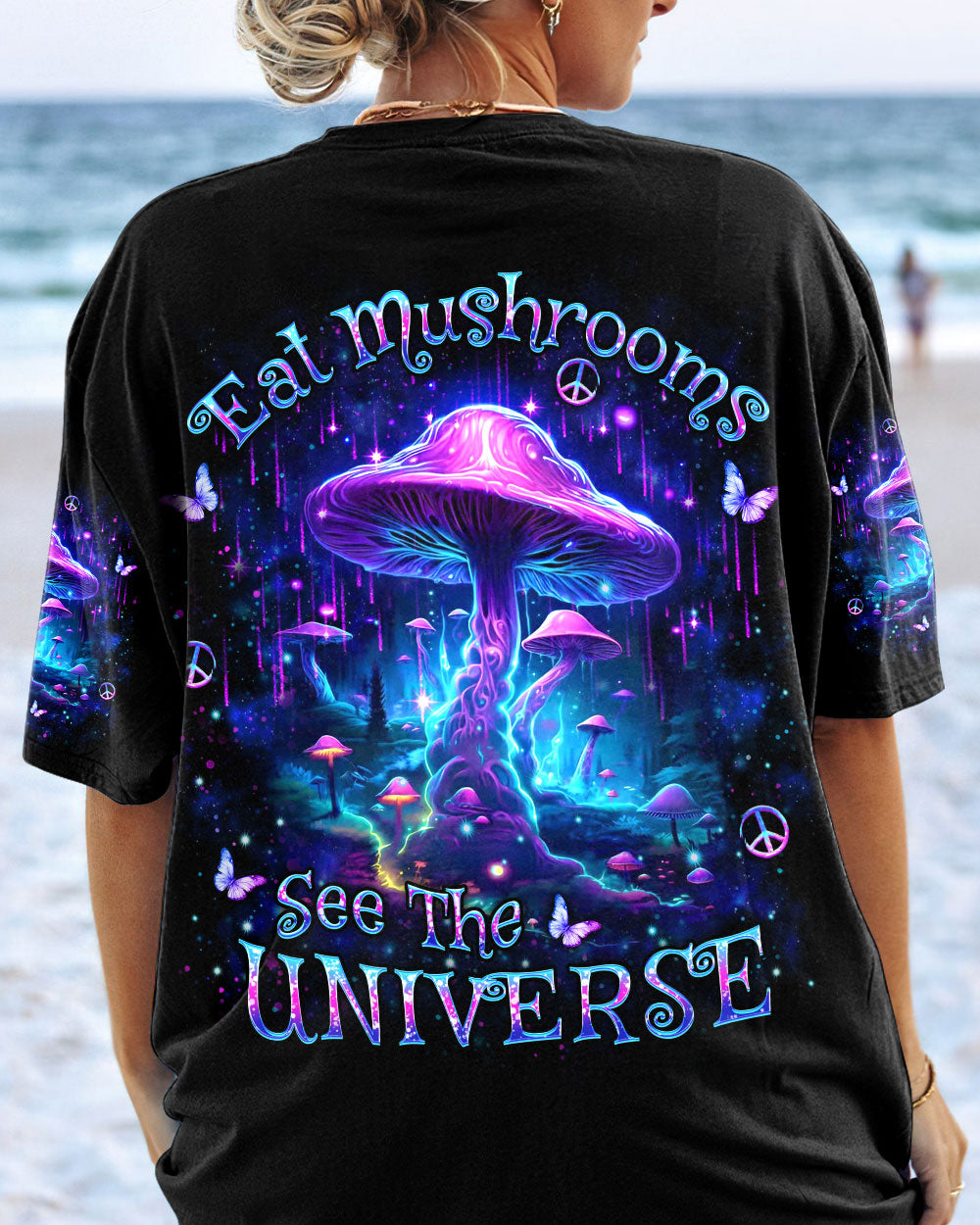 EAT MUSHROOMS SEE THE UNIVERSE ALL OVER PRINT - YHKD0401243