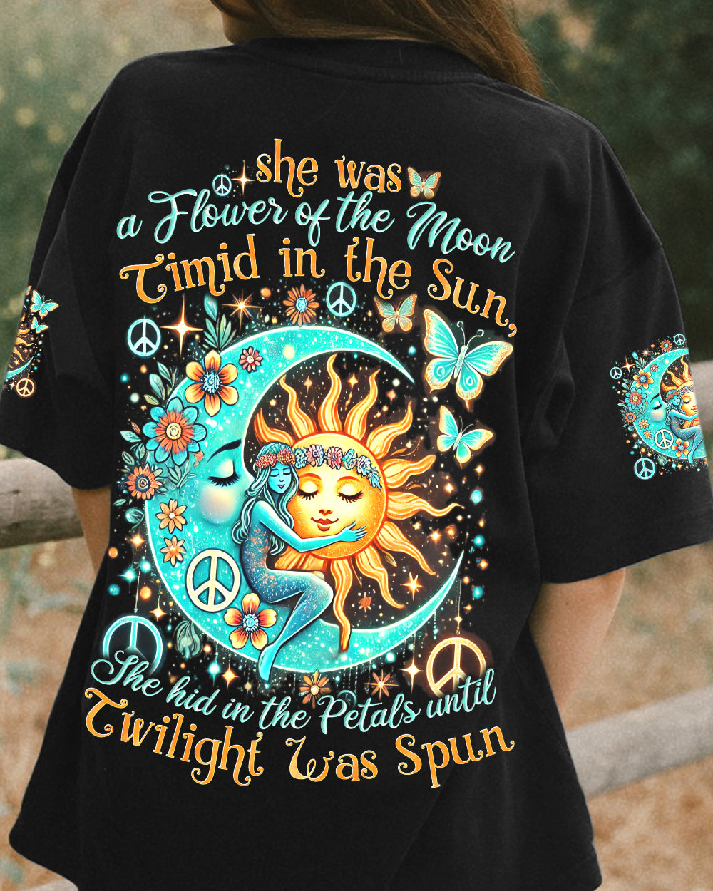 SHE WAS A FLOWER OF THE MOON ALL OVER PRINT - TYTD0107242