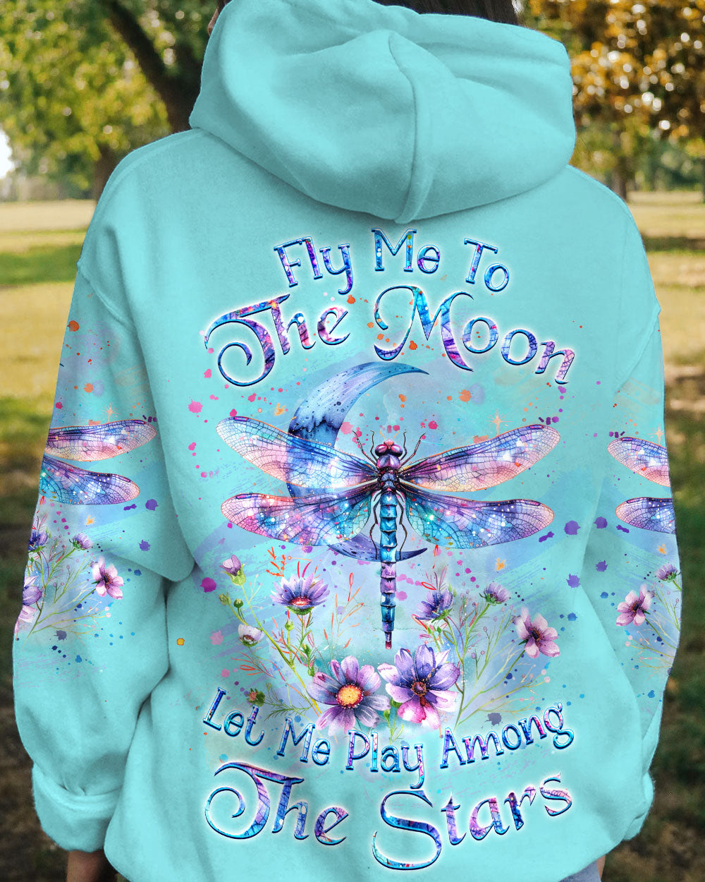 FLY ME TO THE MOON DRAGONFLY ALL OVER PRINT - YHKD2002243