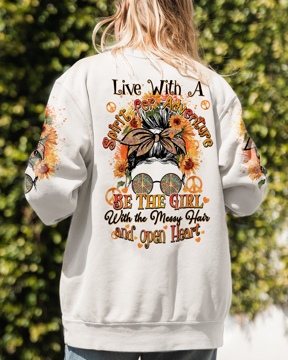 BE THE GIRL WITH THE MESSY HAIR ALL OVER PRINT - TY0302231