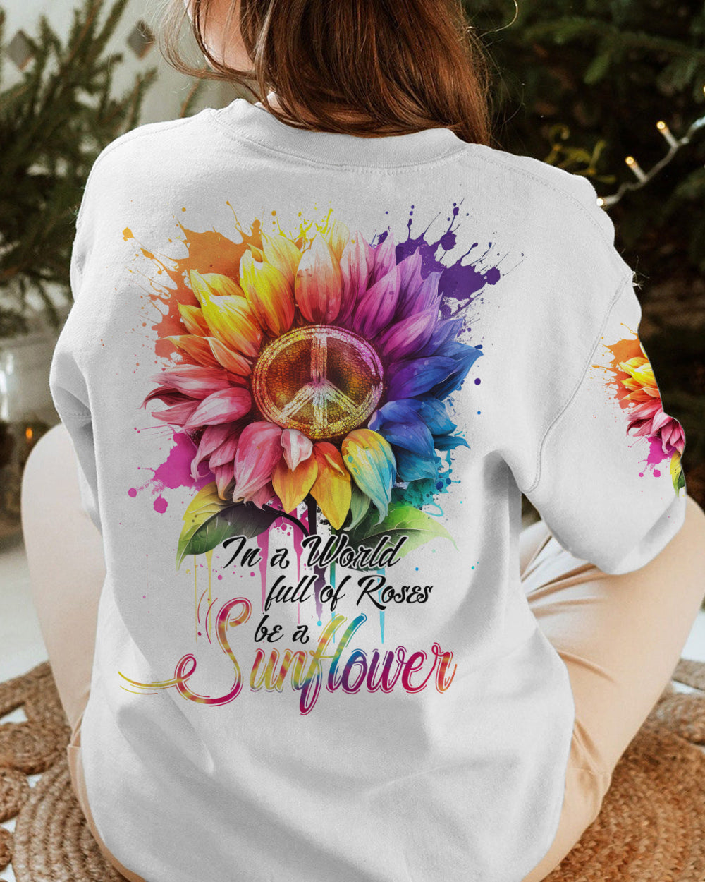 BE A SUNFLOWER RAINBOW ALL OVER PRINT - TA0902231
