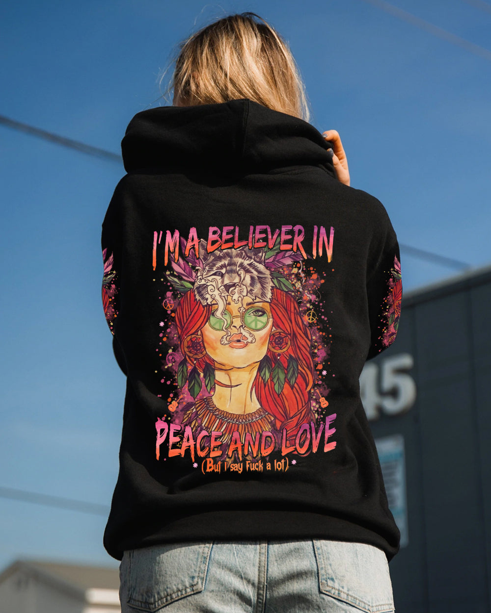 I'M A BELIEVER IN PEACE AND LOVE ALL OVER PRINT - TA0102233