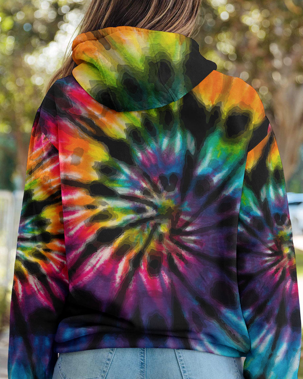 HIPPIE PEACE LOVE TIE DYE ALL OVER PRINT - TYTM2102231