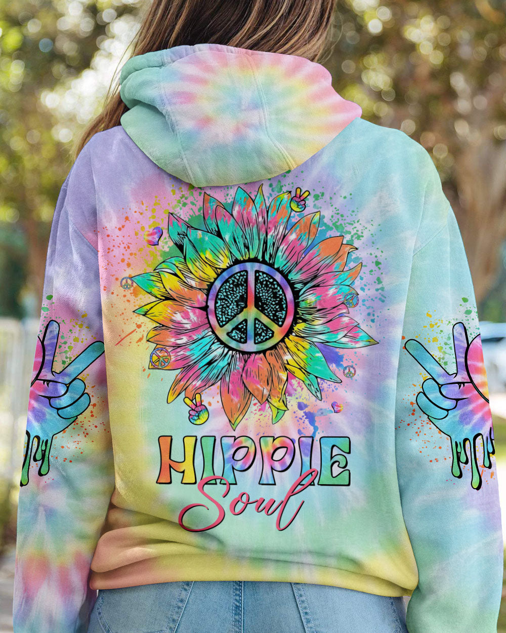 HIPPIE SOUL DAISY TIE DYE ALL OVER PRINT - YHHG1602231