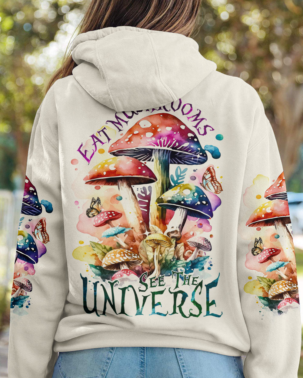 EAT MUSHROOMS SEE THE UNIVERSE ALL OVER PRINT - TA0902232