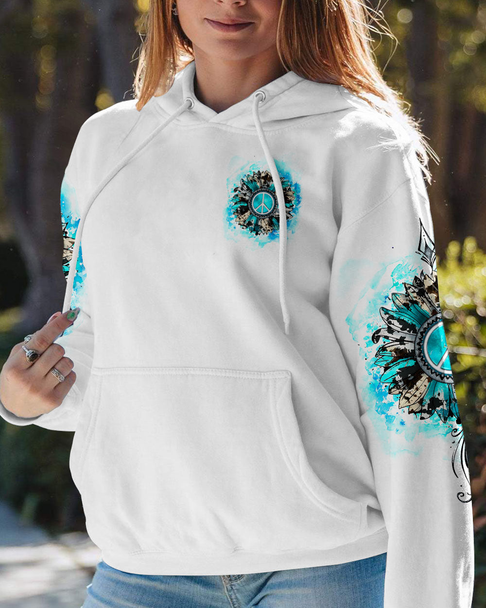 HIPPIE SOUL SUNFLOWER GEMSTONE ALL OVER PRINT - TY2302233